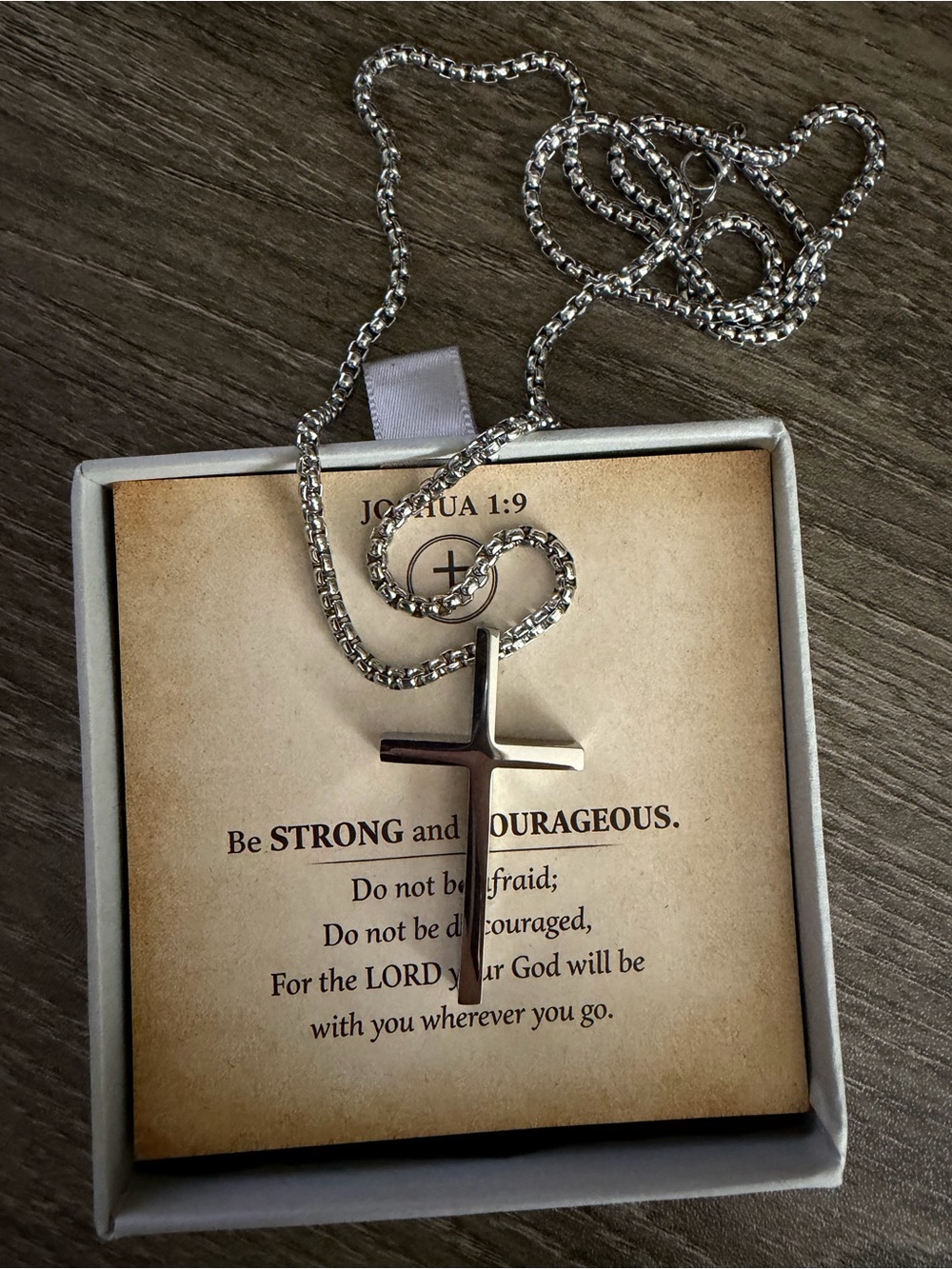 Sterling Silver Cross Pendant Necklace - Silver